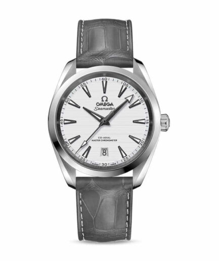 Aqua Leather Grey Super Clone Watch