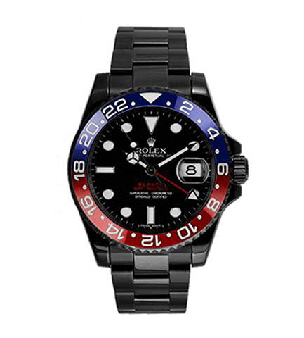 Rolex Blaken 126710BLRO-0001 Pepsi Black Dial Super Clone Watch