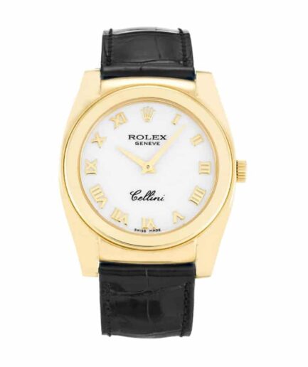 Rolex Cellini Geneve Yellow Gold White 5320/8 Super Clone Watch