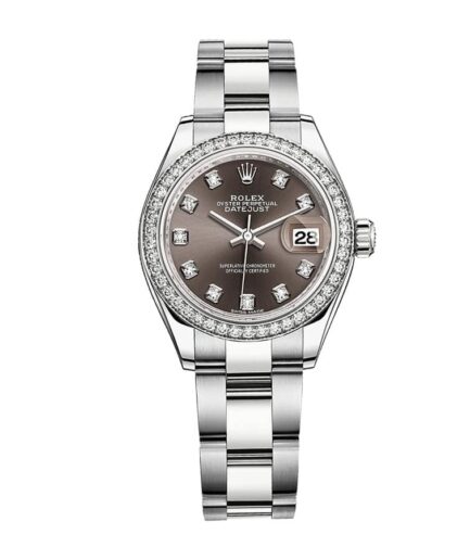 Rolex Dark Grey Diamond Super Clone Watch