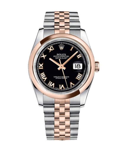 Rolex Datejust 116201 Roman Numeral Black Dial Super Clone Watch
