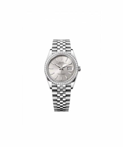Rolex Datejust 116284 Diamond Bezel Silver Dial Super Clone Watch