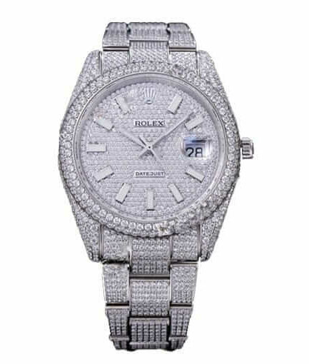 Rolex Datejust 116334 Iced Out Diamond Pave Dial Super Clone Watch