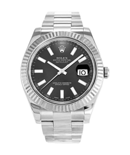 Rolex Datejust 116334BKSO Automatic Black Dial Super Clone Watch