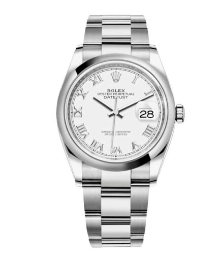 Rolex Datejust 126200-0008 Oyster Steel White Dial Super Clone Watch