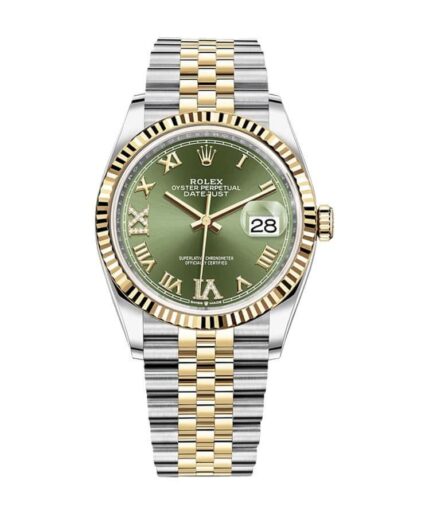 Rolex Datejust 126283RBR Green Roman Dial Super Clone Watch