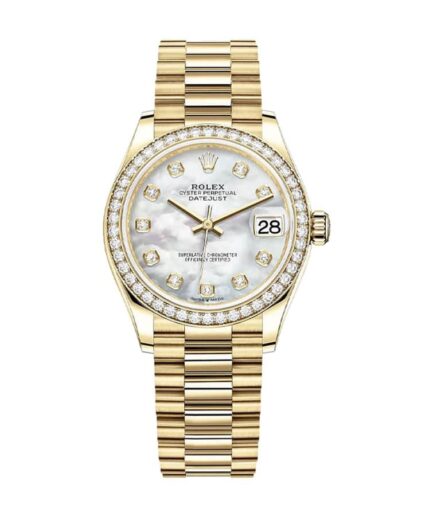 Rolex Datejust 178288 Gold Mother Of Pearl Dial Super Clone Watch