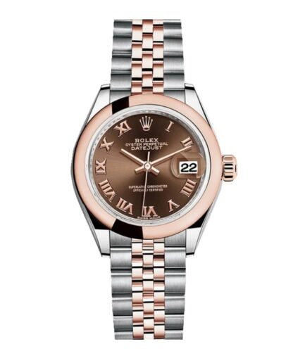Rolex Datejust 278341RBR Everose Gold and Chocolate with Diamond Dial Jubilee Super Clone Watch