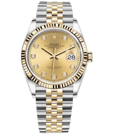 Rolex Datejust 36 Gold 126233 Jubilee Super Clone Watch