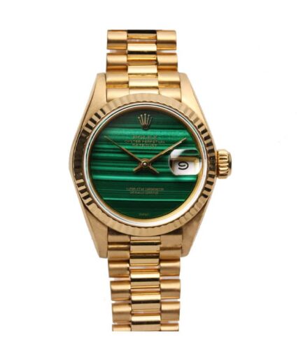 Rolex Datejust 69178 Yellow Gold Malachite Dial Super Clone Watch
