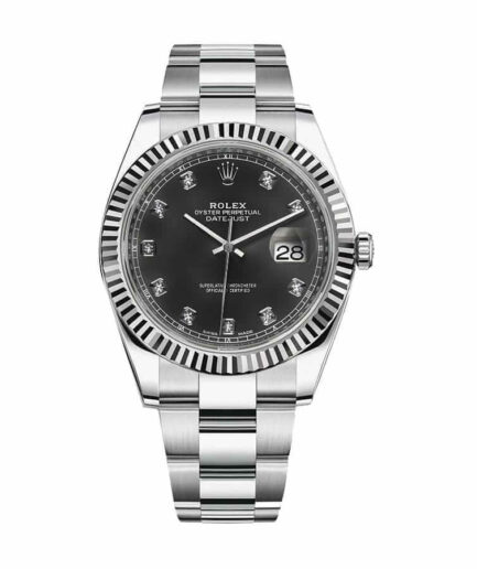 Rolex Datejust Diamond Black Super Clone Watch