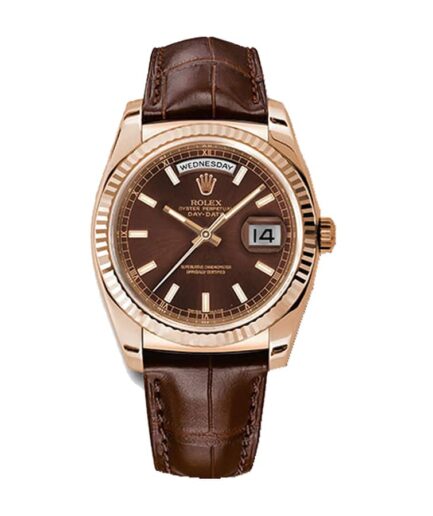 Rolex Day-Date 118135 V5 Brown Dial Super Clone Watch