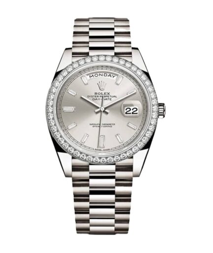 Rolex Day-Date 228349RBR Diamond Bezel Sundust Dial Super Clone Watch