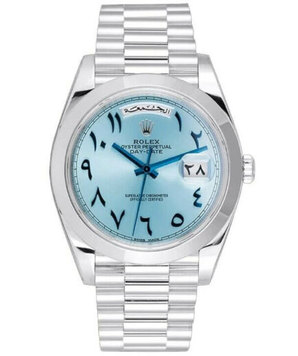 Rolex Day-Date 40 228206 Ice Blue Arabic Dial Super Clone Watch