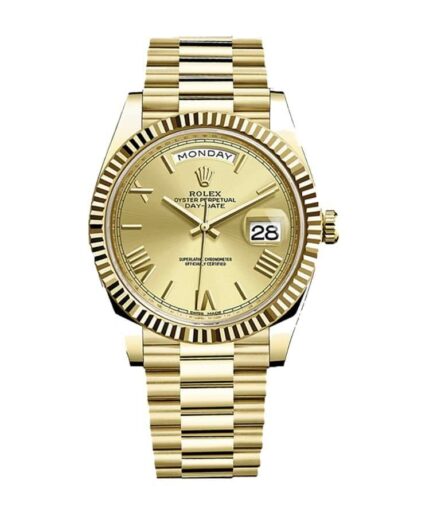 Rolex Day-Date II 228238-0007 KW Yellow Gold Champagne Dial Super Clone Watch
