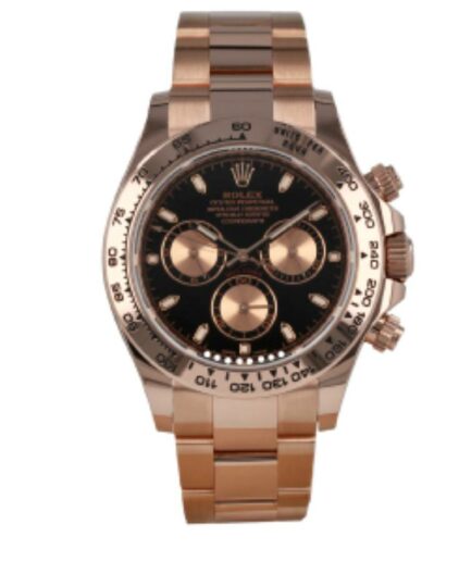 Rolex Daytona Cosmograph 116505 Everose Gold Black Dial Super Clone Watch