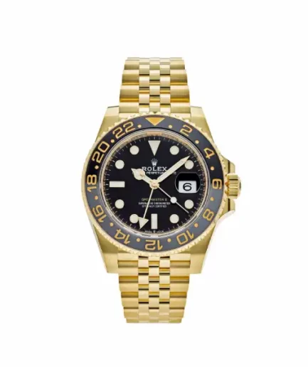 Rolex Gmt Master II Gold Black Dial Super Clone Watch