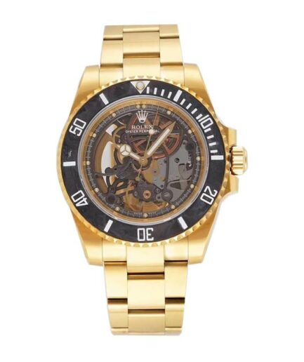 Rolex Oyster Skeleton Gold 114200 Super Clone Watch