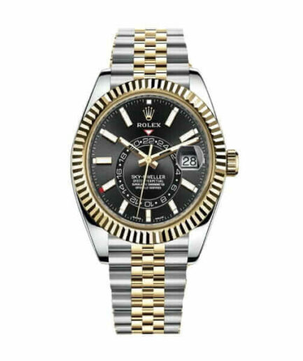 Rolex Sky-Dweller 326933 Steel Gold Black Dial Super Clone Watch