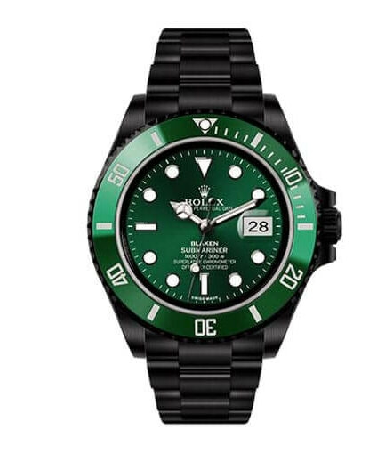 Rolex Submariner Blaken 116611N Green Dial Super Clone Watch