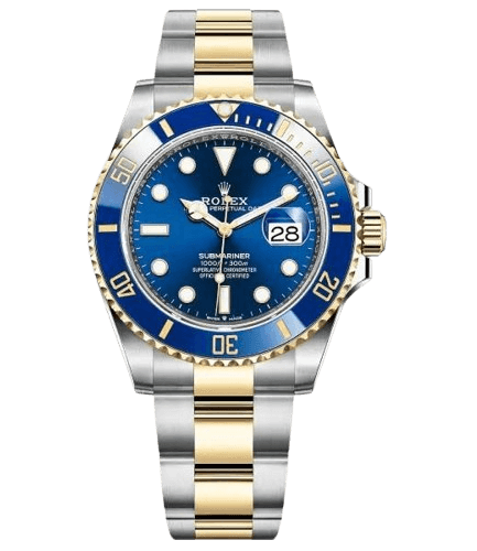 Rolex Submariner Date Two Tone Blue Dial 16613 Super Clone Watch