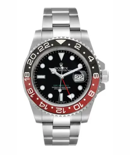 The Rolex GMT-Master II Red Black Dial Coke 16710 Super Clone Watch