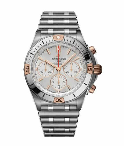 Breitling White Dial Silver Super Clone Watch
