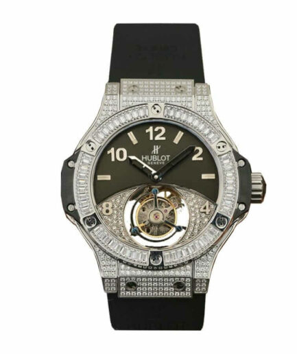 Hublot With Diamonds Black Super Clone Watch