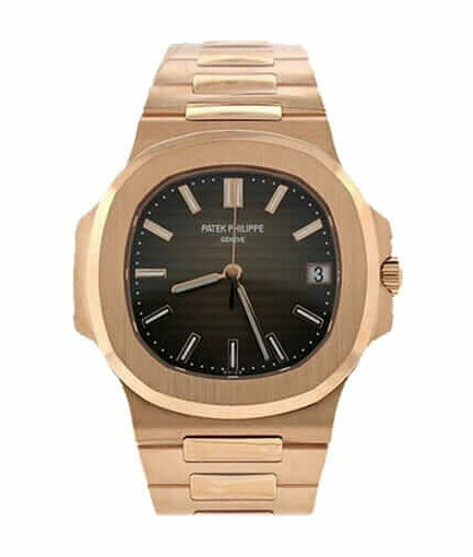 Patek Philippe Nautilus Rose Black Dial Super Clone Watch